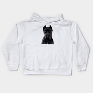 Cane Corso Dog Black Kids Hoodie